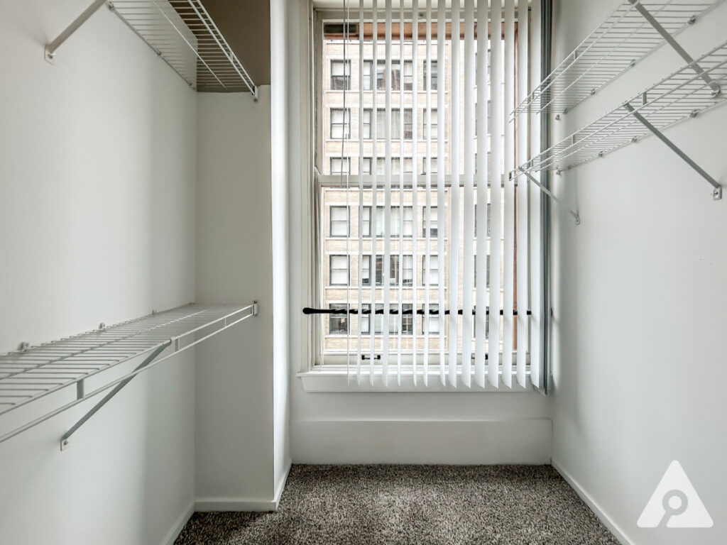 Chicago Apartment primary closet