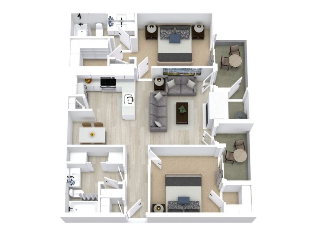 Houston Apartment - Floor Plan