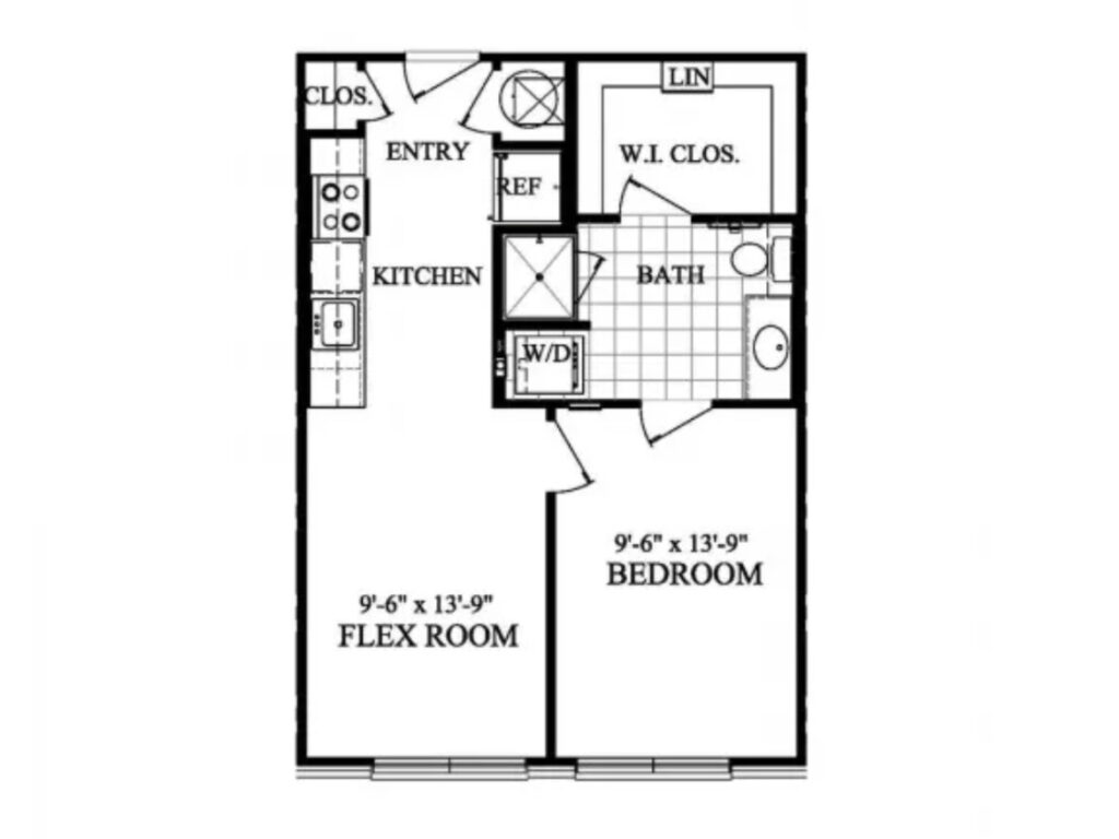 Houston Apartment - Floor Plan