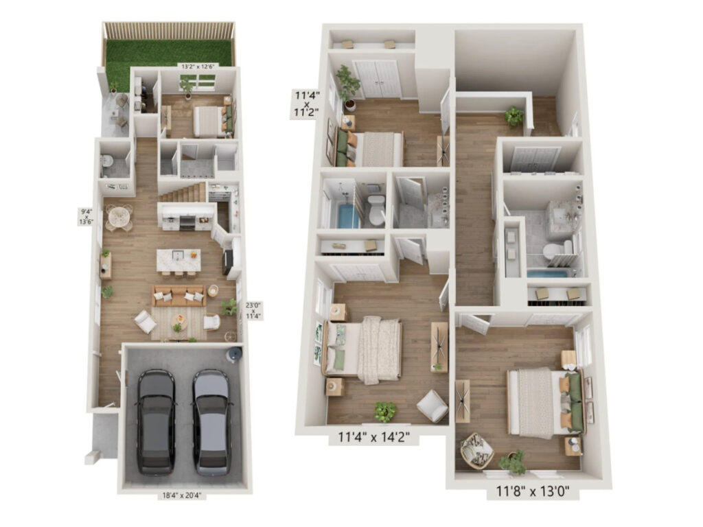 Houston Apartment - Floor Plan