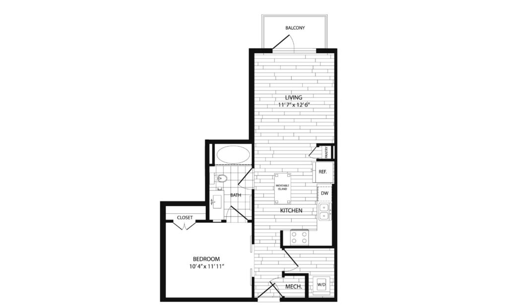 Houston Apartment - Floor Plan