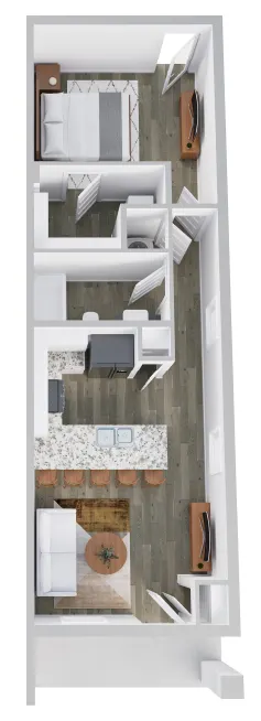South Fort Worth Apartment Floor Plan