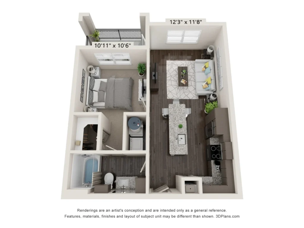 Saginaw Apartment Floor Plan