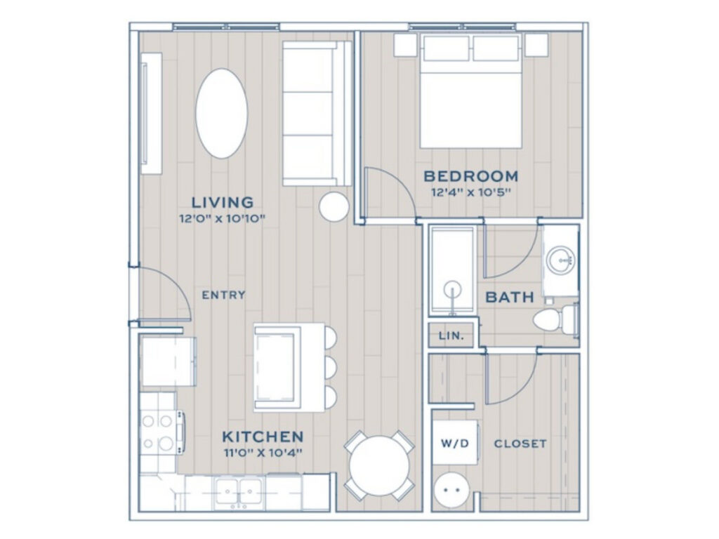 Saginaw Apartment Floor Plan