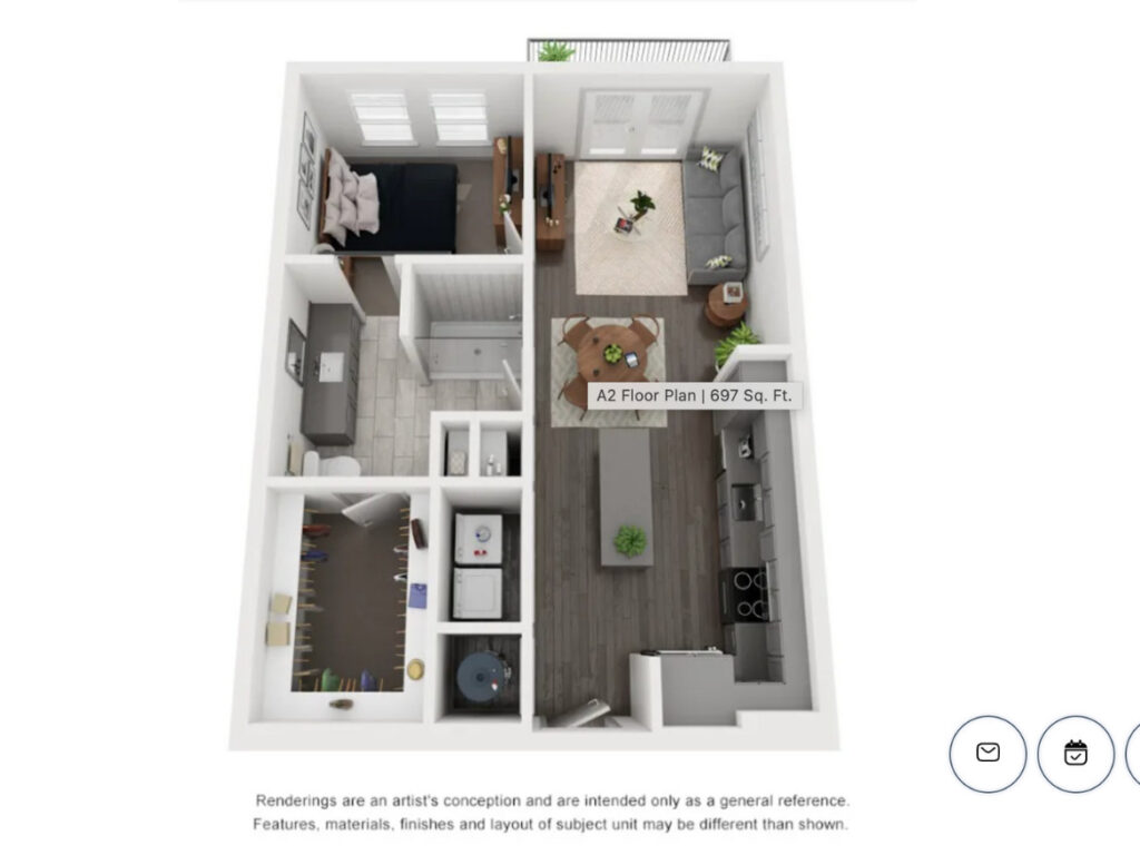 Dallas Apartment Floor Plan