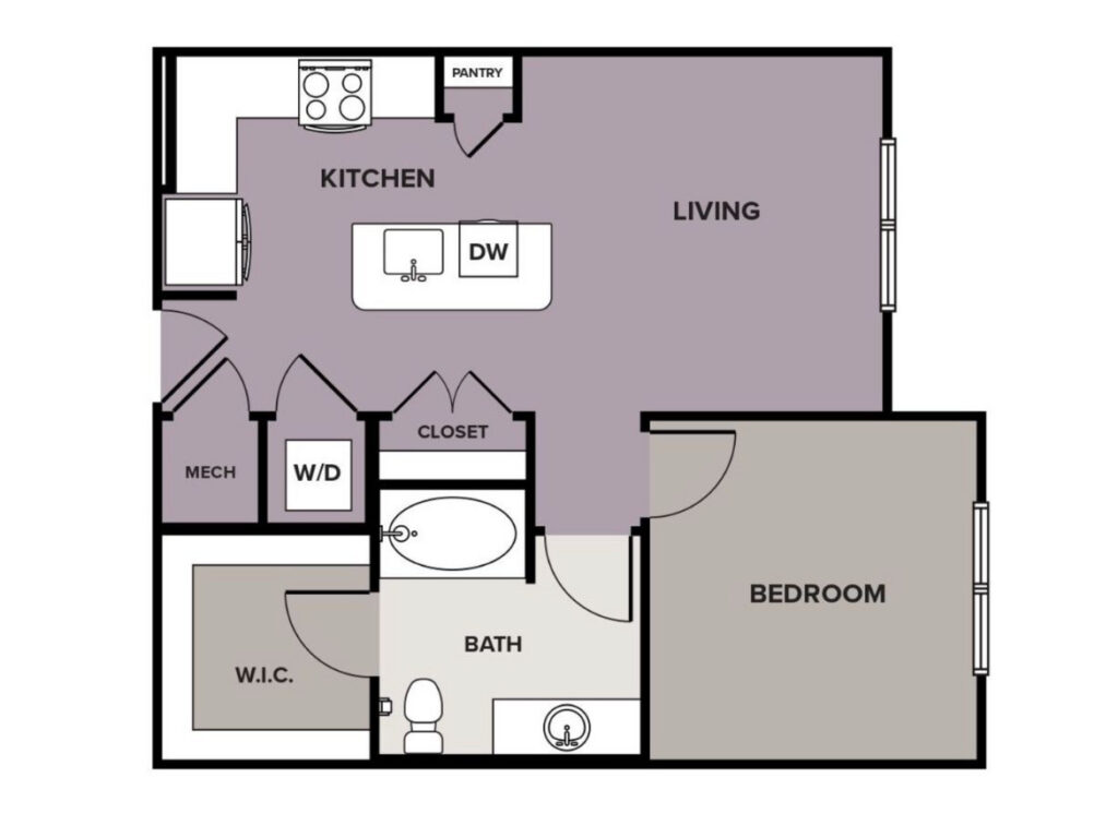 Houston Apartment - Floorplan