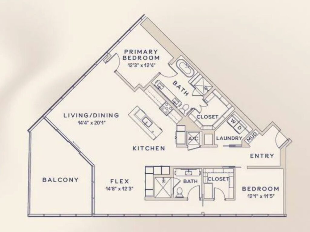 Houston Apartment - Floorplan
