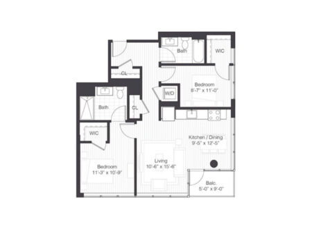 Chicago apartment floorplan