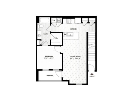 Fort Worth Apartment - Floor Plan
