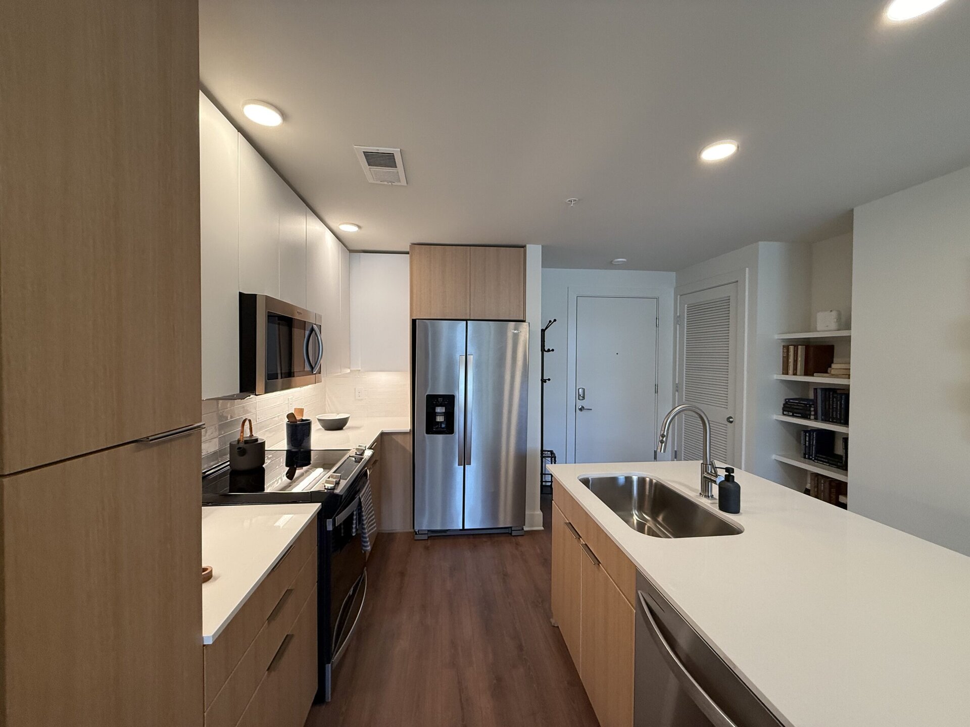 Germantown apartment kitchen with tons of cabinet and counter space.