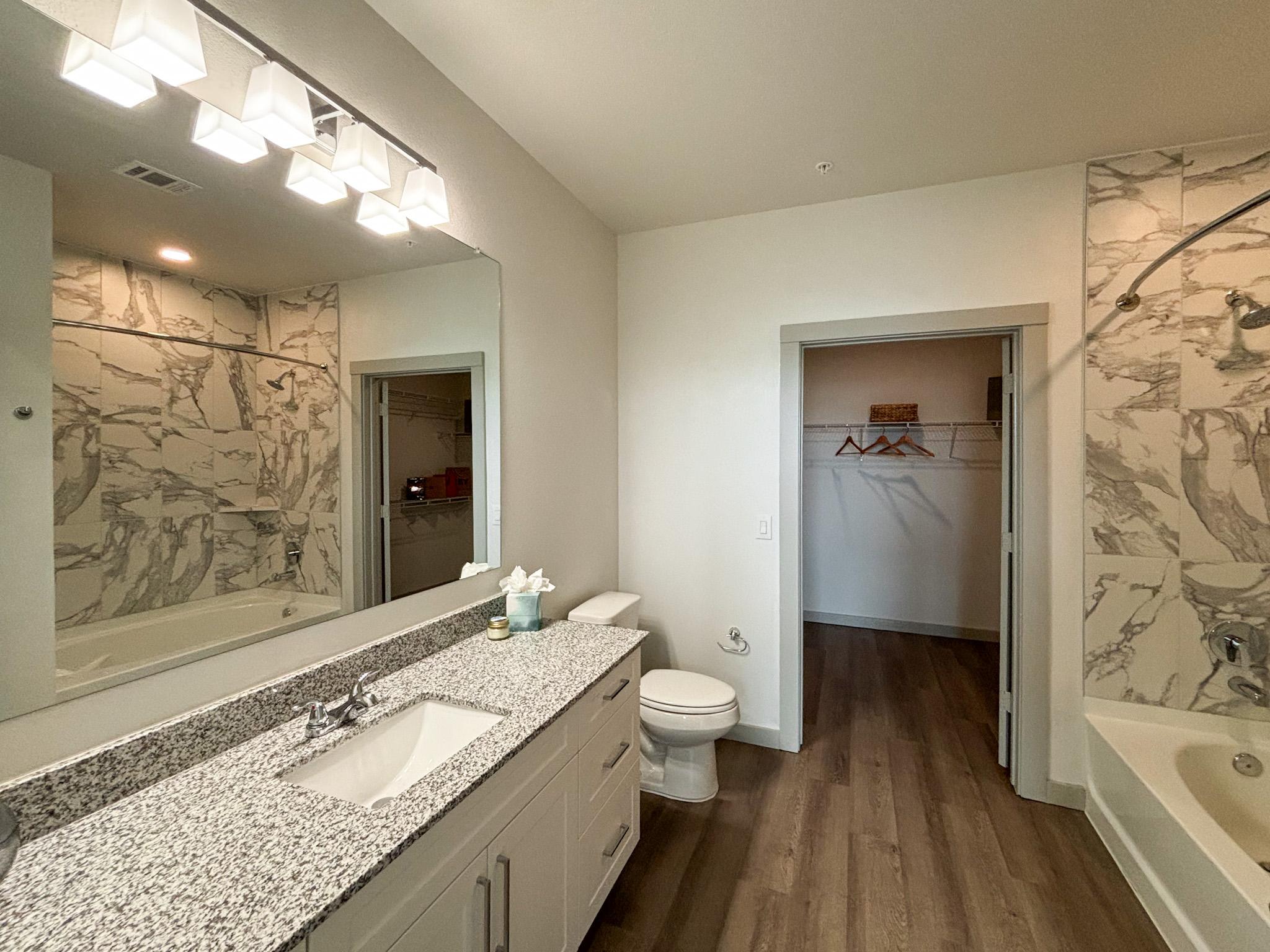 San Antonio apartment modern bathroom