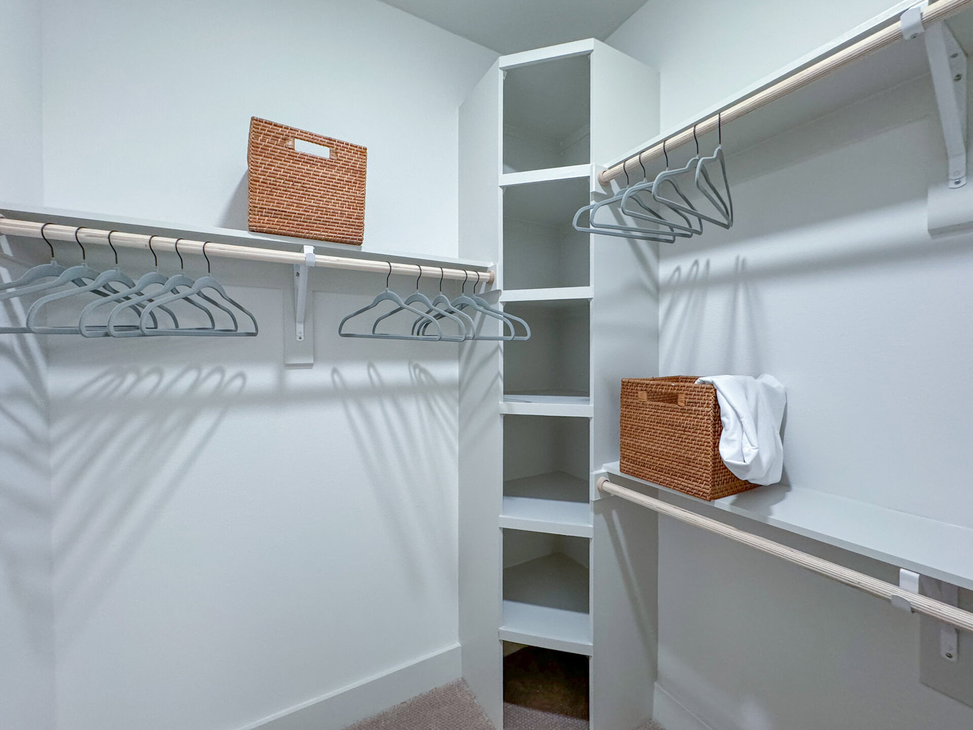apartment walk in closet