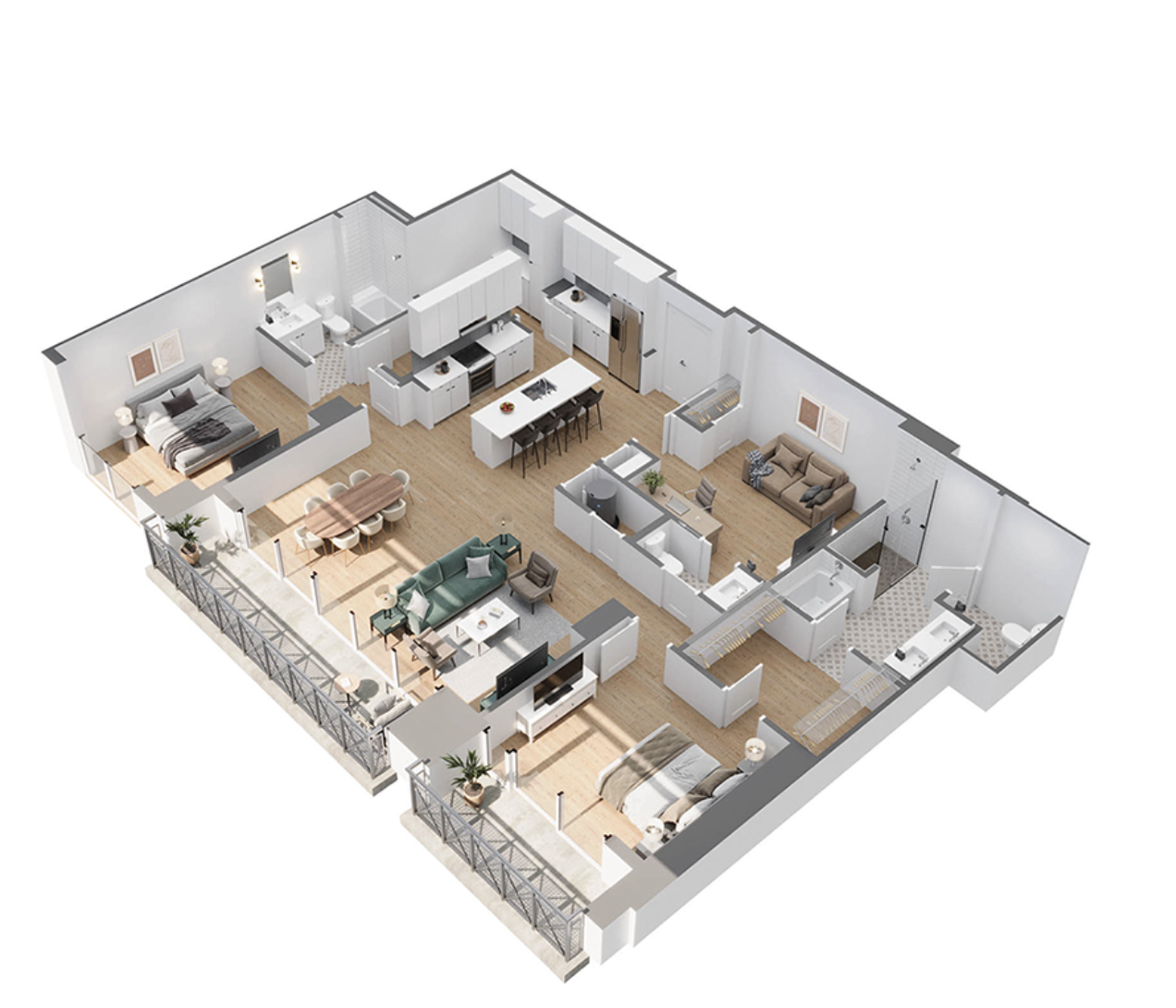 Reynoldstown apartment penthouse floor plan.