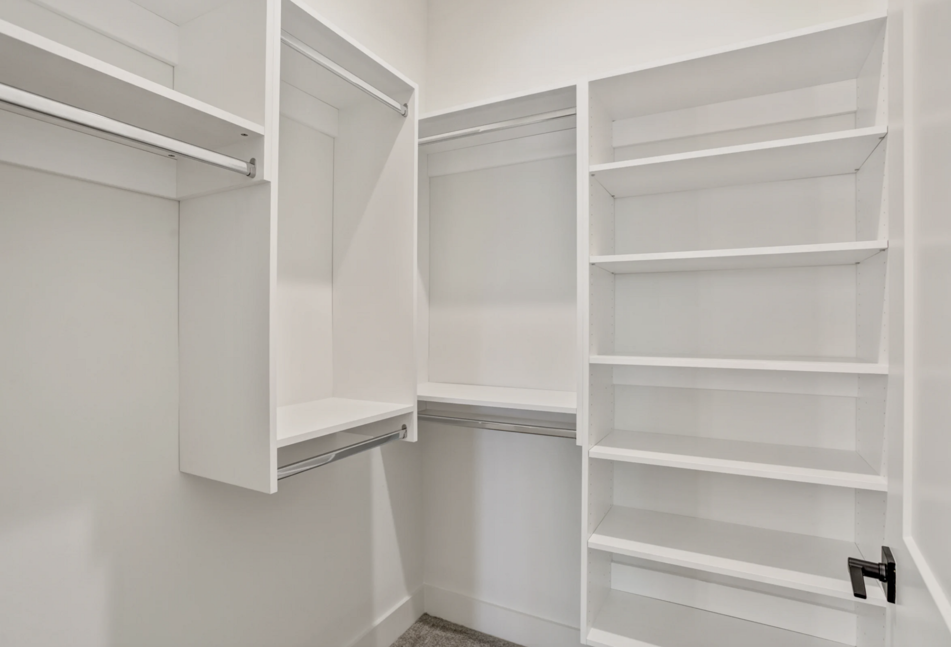 Nashville Midtown apartment closet with built in organization.
