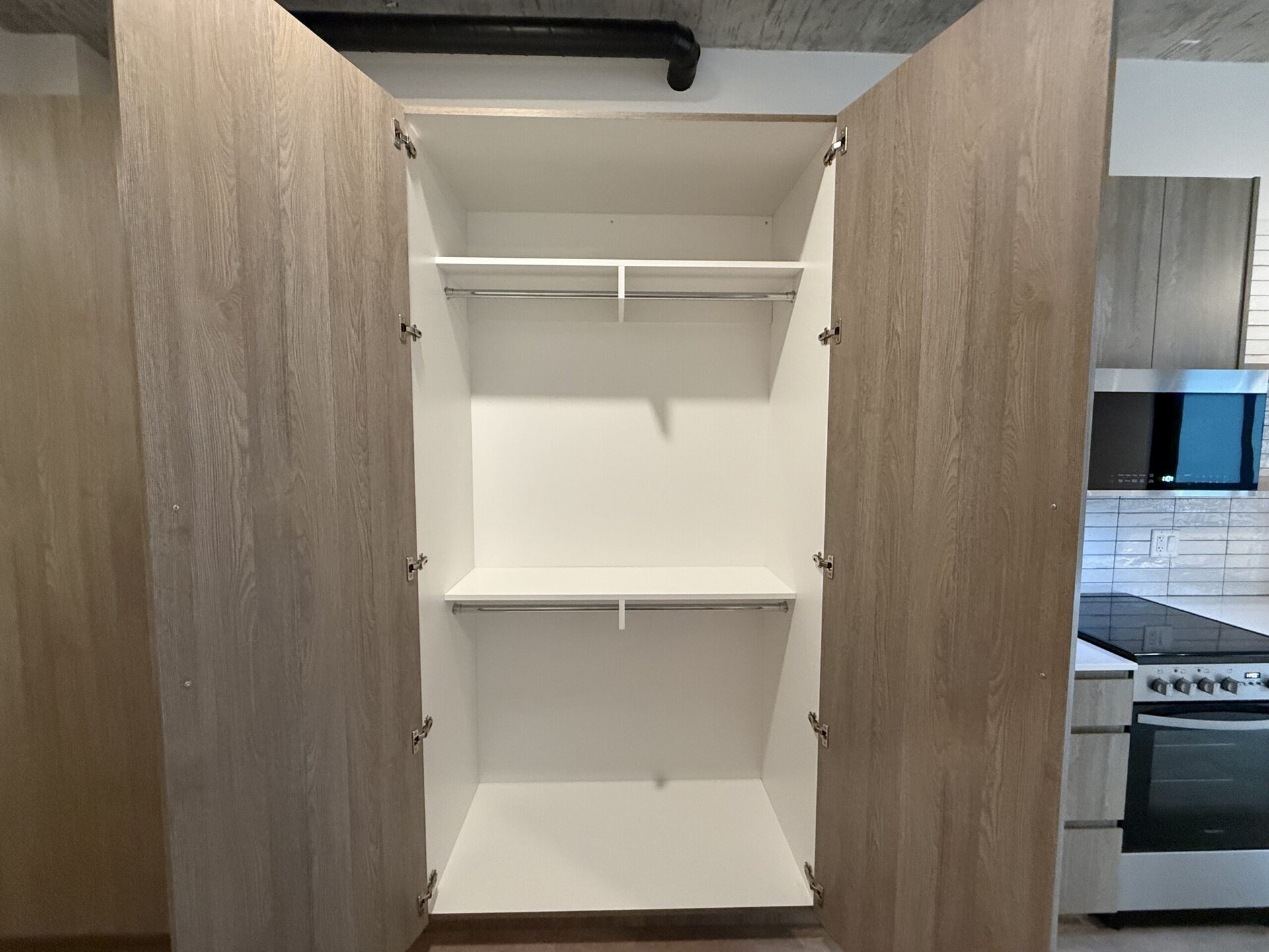 Chicago apartment closet