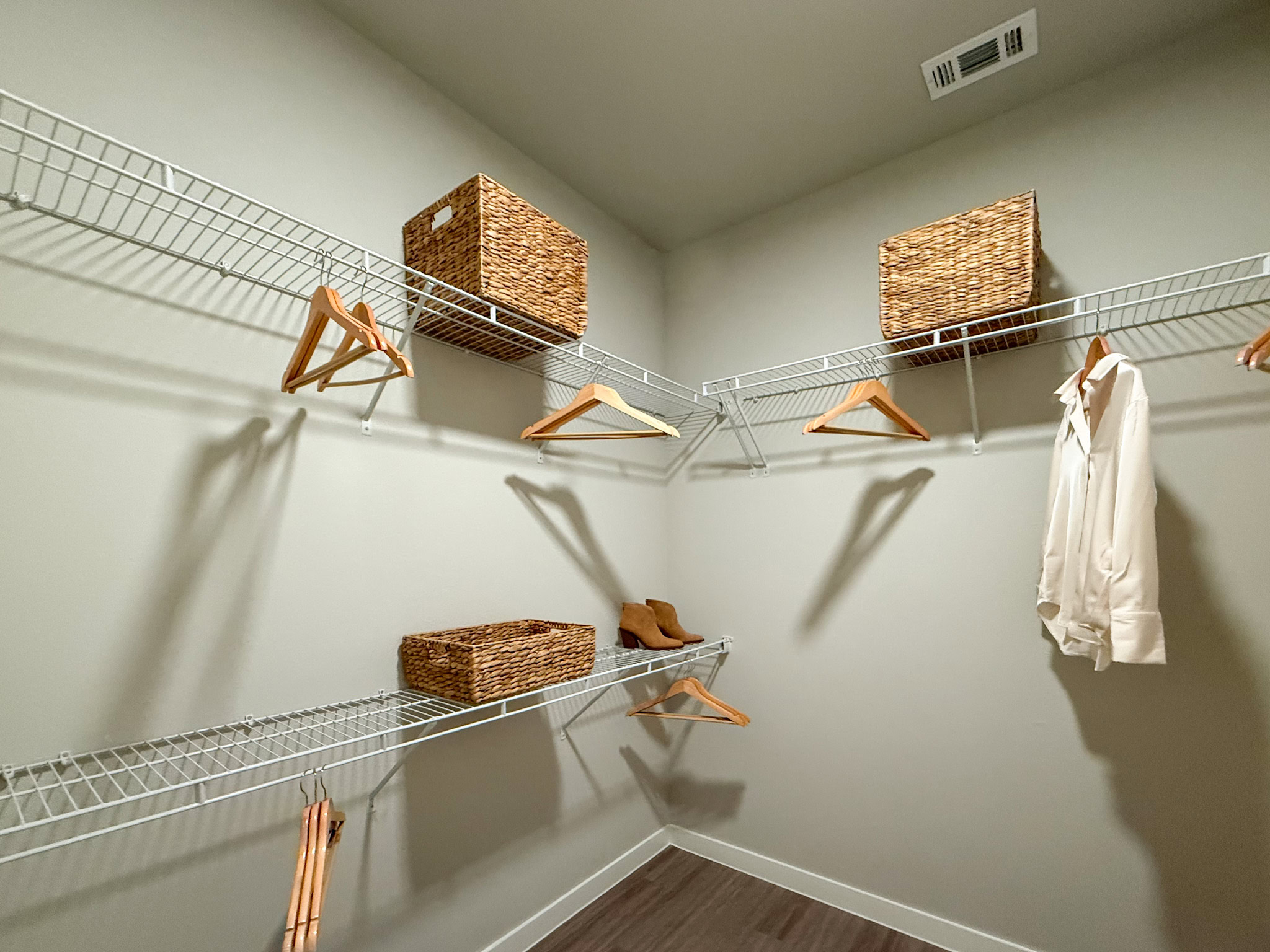 Spacious closet
