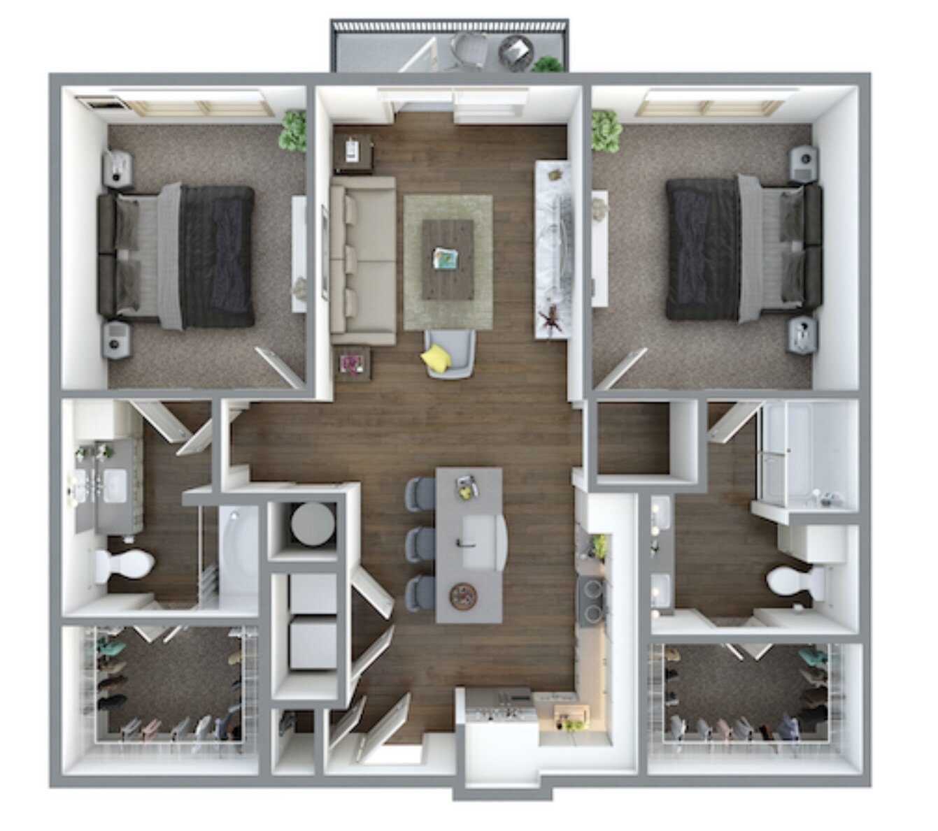 Fort Worth Apartment Floorplan