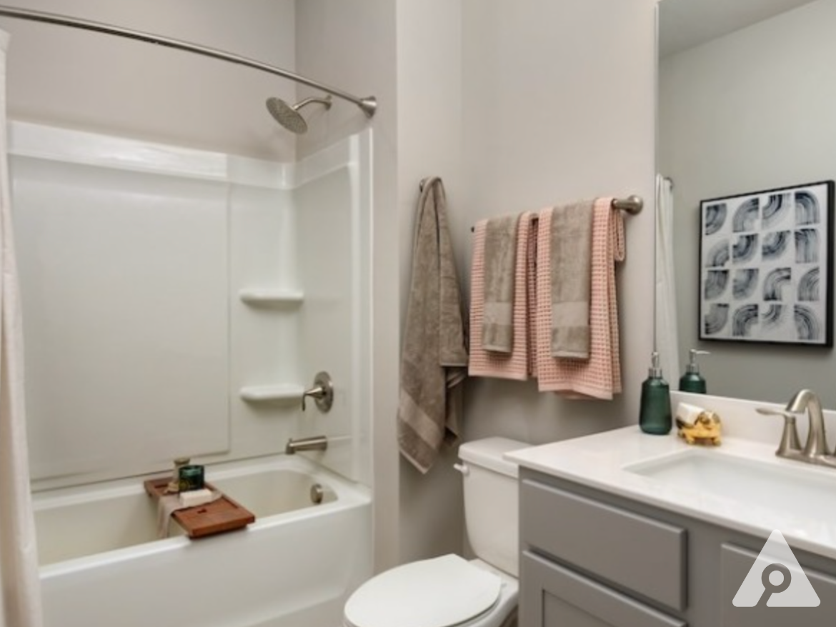 Atlanta townhomes bathroom with a bath tub.