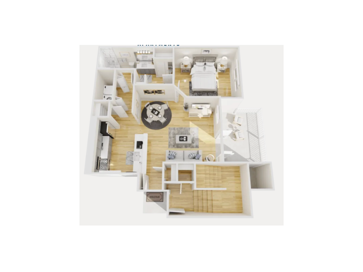 Dallas apartment 1 bed floor plan