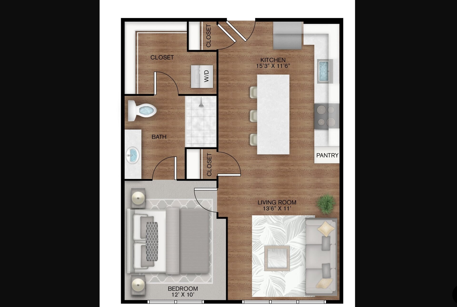 Fort Worth Apartment Floorplan