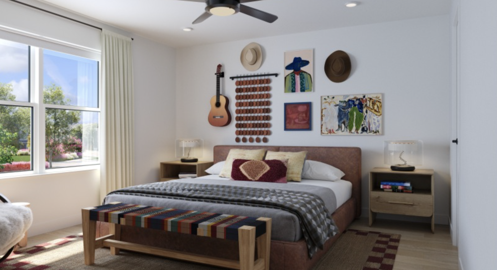 Fort Worth Townhomes bedroom with a lot of space and natural light.