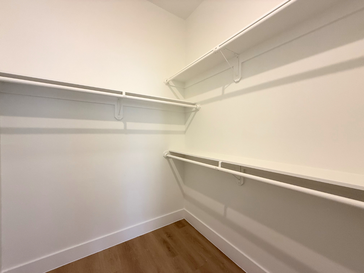 The Colony apartment walk-in closet
