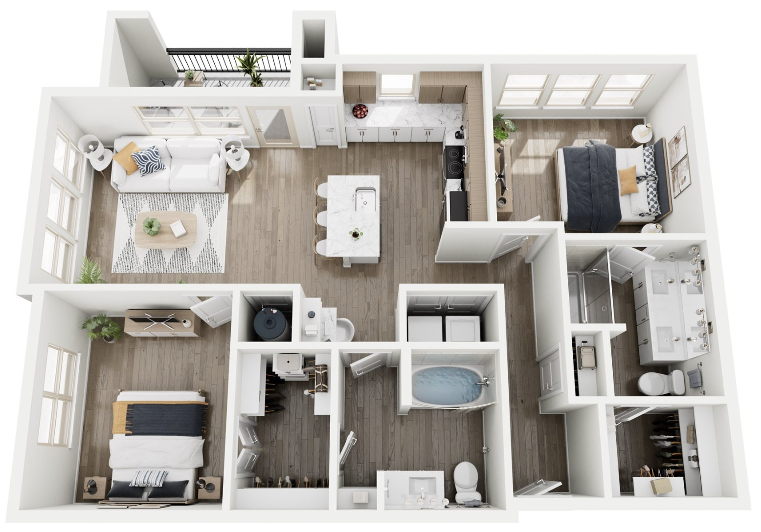 Far West San Antonio apartment floorplan