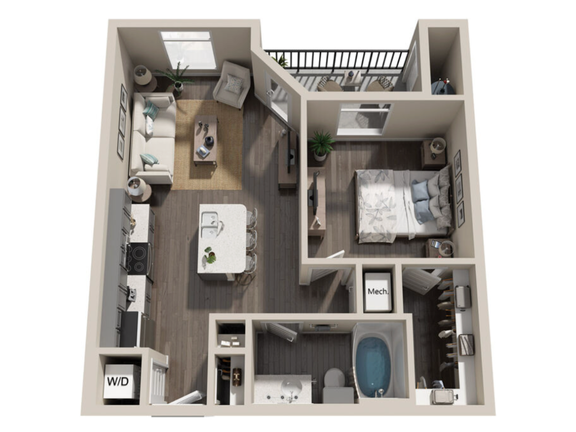 Far West San Antonio apartment floorplan