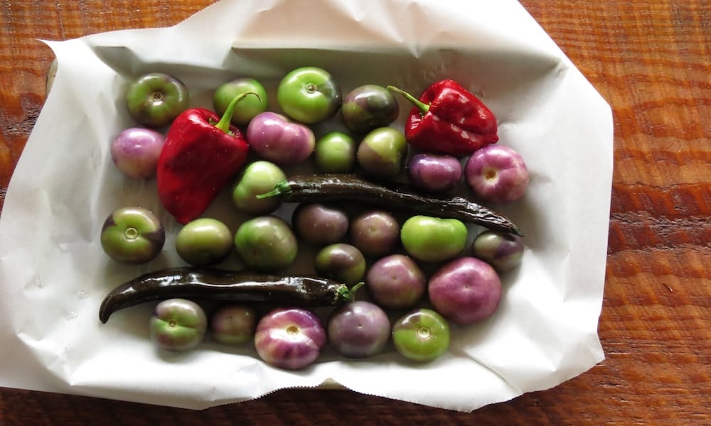 veggies on a cooking sheet
